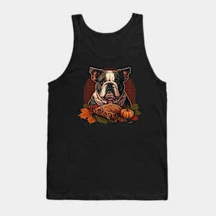 Thanksgiving Bulldog Tank Top